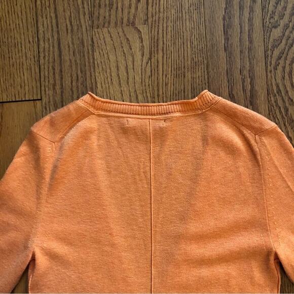 Banana Republic Peach Sherbet Silk Cotton cardigan sweater Women’s Size S - Picture 5 of 7